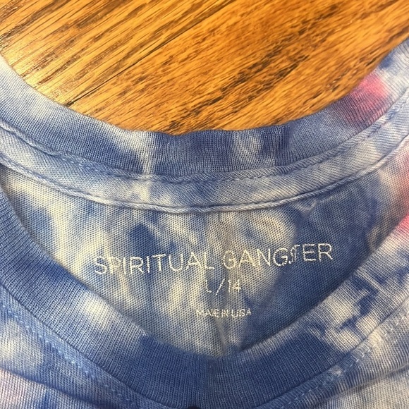 Spiritual Gangster Girls Tie Dye Tank Size L/14 - Picture 3 of 5
